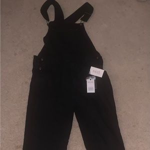 Big Kids Black Overalls